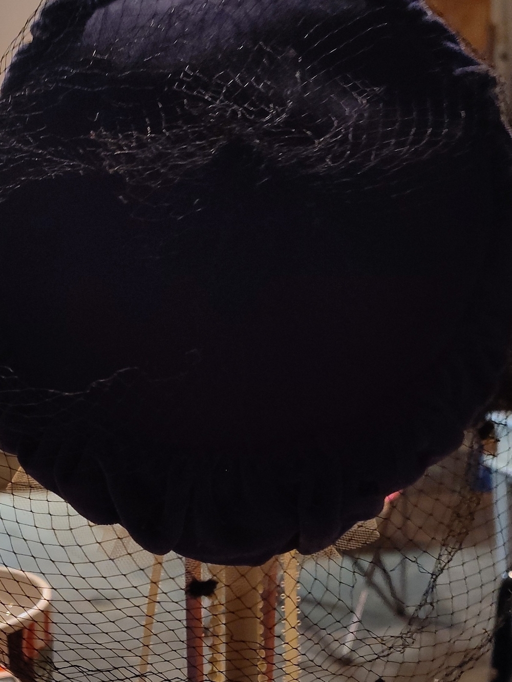 Black Veiled Pillbox Hat - Women's Intimates & Sleepwear Accessory